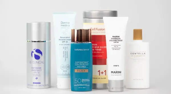 Kolekcja kremów z filtrem mineralnym: IS CLINICAL, Dermomedica, Colorescience, Cell Fusion, Marini, Skin1004.