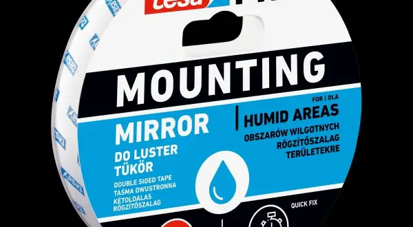 Lustro na płytkach bez wiercenia: klej czy taśma? Sprawdź!