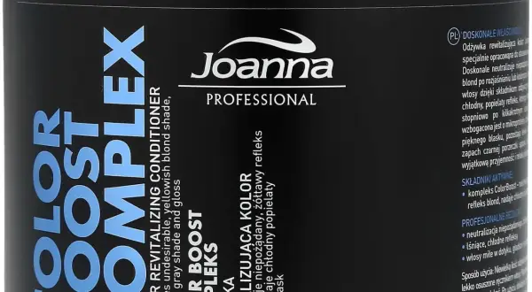 Joanna professional odżywka rewitalizująca kolor popielaty – uniknij żółtych tonów w blond włosach