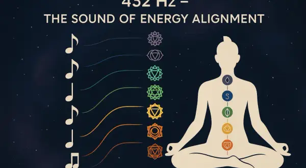 La frequenza 432 Hz allinea i chakra con note musicali e simboli, promuovendo l'equilibrio energetico.