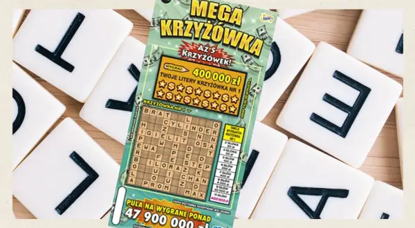 Zdrapka "Mega Krzyżówka" i litery na płytkach. Czy odkryjesz ukryte znaczenie liter kontrolnych na zdrapkach totalizatora sportowego?