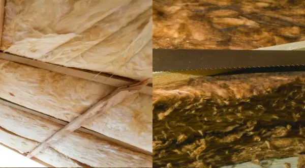 Isolation de toiture en laine minérale, prête à être installée pour un confort thermique optimal.