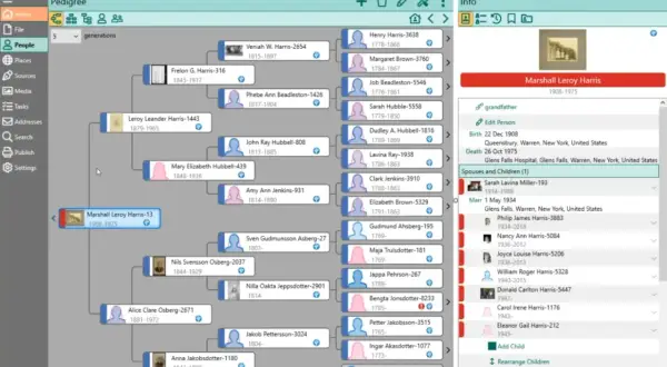 Arbre généalogique RootsMagic 8, idéal pour découvrir votre histoire familiale. Ce logiciel gratuit familysearch gratuit vous aide à retracer vos ancêtres.