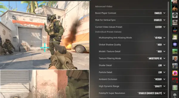 Ustawienia graficzne CS:GO, aby jak mieć więcej FPS w CS:GO. Zmniejsz detale, wyłącz synchronizację pionową i popraw jakość gry.
