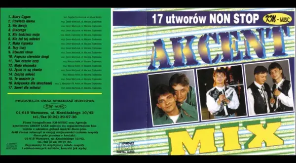 Kompletna lista piosenek Akcent: od debiutu po największe hity
