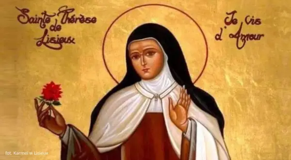 Ikona przedstawia św. Teresę od Dzieciątka Jezus z różą w dłoni. Jej modlitwa do św. Teresy od Dzieciątka Jezus jest pełna miłości.