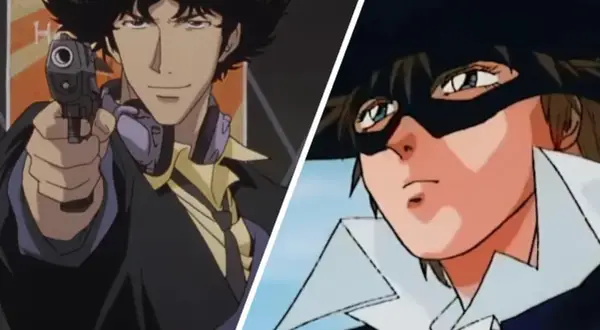 Spike Spiegel z pistoletem i tajemnicza postać w masce – ikony japońskich bajek z lat 90.