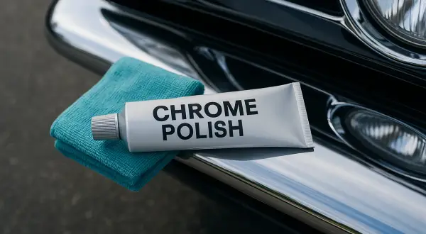 Chcesz wiedzieć, czym wyczyścić chromowane listwy w aucie? Pasta "Chrome Polish" i ściereczka z mikrofibry to klucz do blasku!