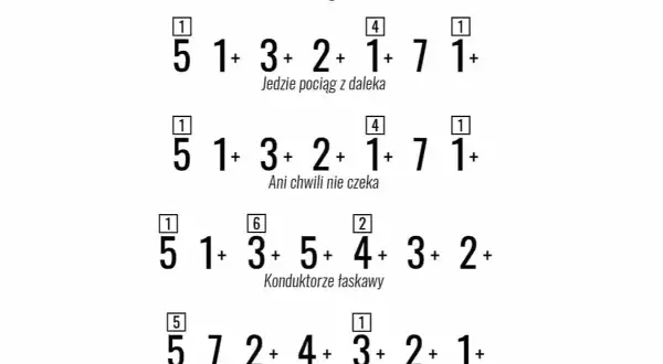 Zagraj jedzie pociąg z daleka - chwyty na gitarę i tekst piosenki