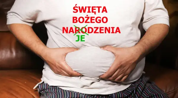 Brzuch po świętach Bożego Narodzenia. Wesołych świąt memy!