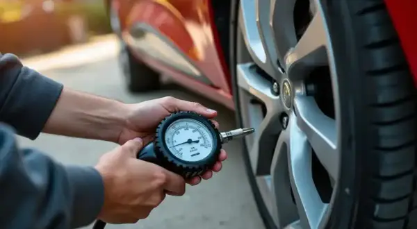 Vérification de la pression pneu Clio 5 avec un manomètre. Assurer la sécurité et l'efficacité de votre véhicule.