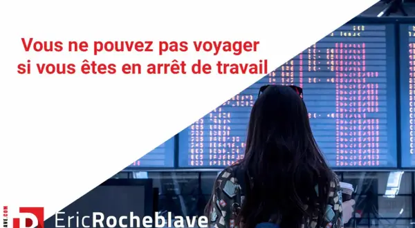 Modèle de lettre pour autorisation de partir en vacances CPAM. Une femme regarde un tableau des départs à l'aéroport.