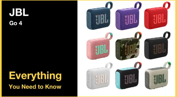 Ensemble de haut-parleurs portables JBL Go 4 en plusieurs couleurs vives. Parfait pour une connexion JBL facile et une musique partout.