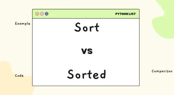 Comparaison entre les fonctions `sort` et `sorted` pour trier une liste Python.