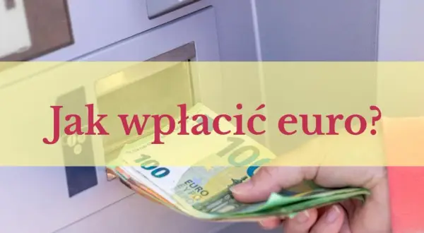 Ręka wkłada euro do wpłatomatu. Dowiedz się, jak wpłacić euro na konto walutowe ING.