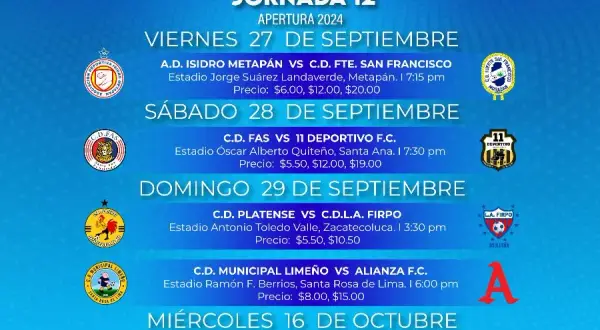 Calendario de la liga de fútbol profesional: fechas y horarios de partidos
