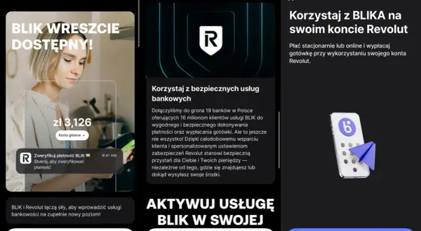 Revolut i BLIK łączą siły, oferując bezpieczne płatności. Aplikacja pokazuje, jak korzystać z BLIKA na koncie Revolut.