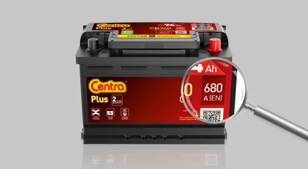 Akumulator Centra Plus 74 Ah, 680 A (EN). Zapewnia moc rozruchową, minimalne napięcie akumulatora do uruchomienia jest wystarczające.