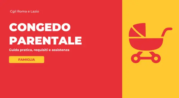 Congedo parentale: guida pratica su come funziona, requisiti e assistenza per la famiglia. Icona passeggino.