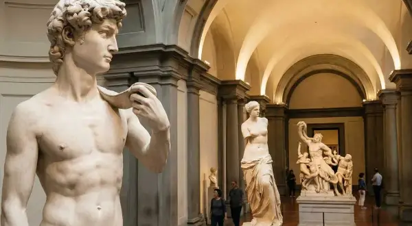 W muzeum podziwiać można najpiękniejsze rzeźby świata: odzianego w płótno Dawida, Wenus z Milo i grupę Laokoona.