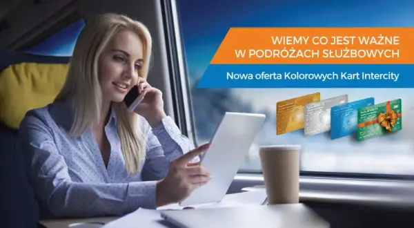 Kolorowa karta intercity - oszczędzaj na podróżach pociągiem w Polsce