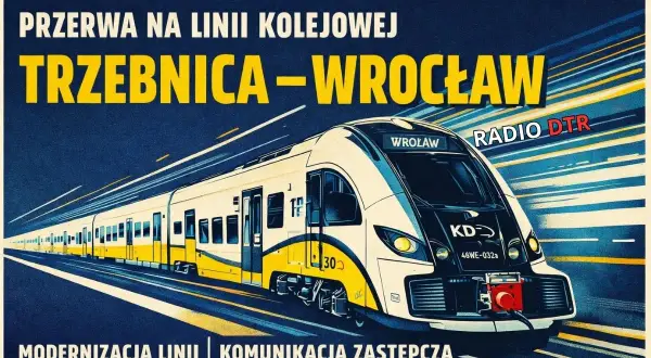 Szynobus Wrocław - Trzebnica na trasie modernizowanej linii. Komunikacja zastępcza.