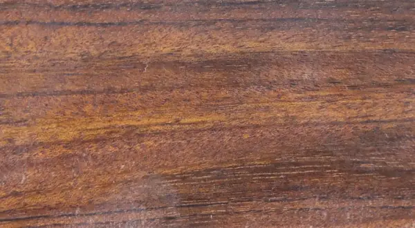 Textura rica de madera mongoy, con vetas oscuras y tonos dorados que evocan la naturaleza.