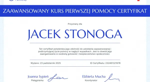 Kto może wystawić zaświadczenie o ukończeniu kursu pierwszej pomocy?
