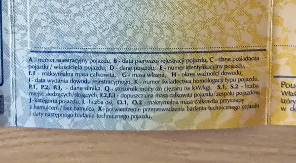 Gdzie jest numer silnika w dowodzie rejestracyjnym? Sprawdź alternatywy