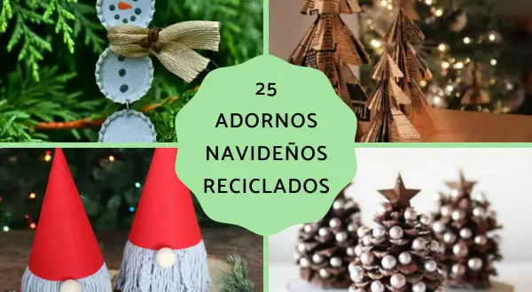 Muñeco de nieve con tapas, árboles de periódico y gnomos: ideas de manualidades de navidad recicladas para decorar tu hogar.