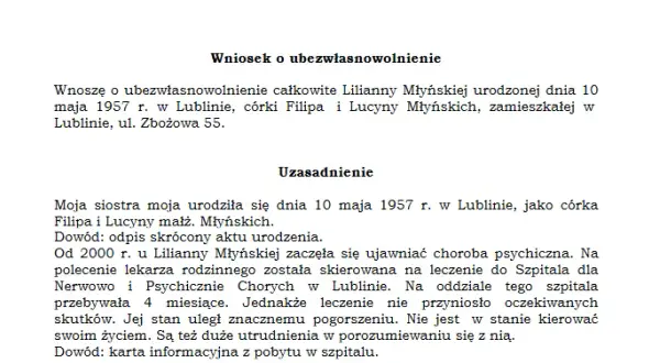 Jak napisać wniosek o ubezwłasnowolnienie – uniknij najczęstszych błędów