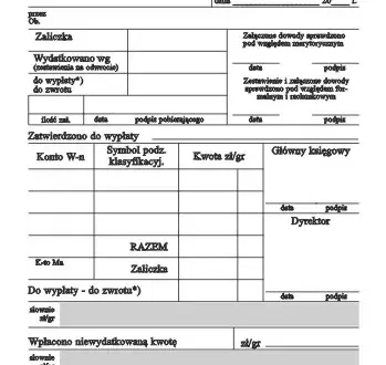 Jak poprawnie wypełnić druk rozliczenia zaliczki pobranej bez błędów i problemów