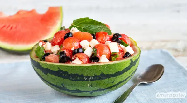 Melonen-Feta-Salat: Das beste Sommerrezept (einfach & erfrischend)
