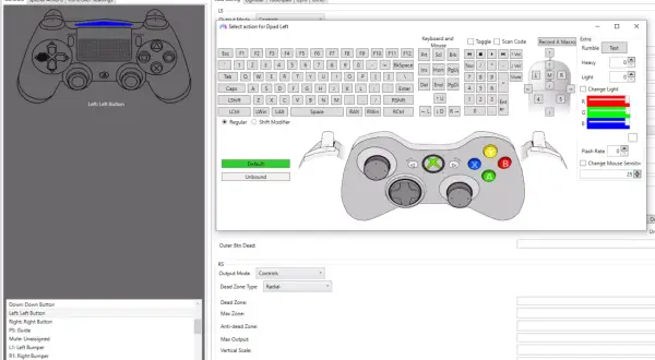 DS4Windows-Software zeigt, wie man einen PS5-Controller mit dem PC verbindet.