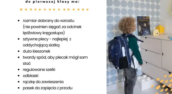 Jak wybrać plecak do 1 klasy? Poradnik dla zdrowia dziecka!
