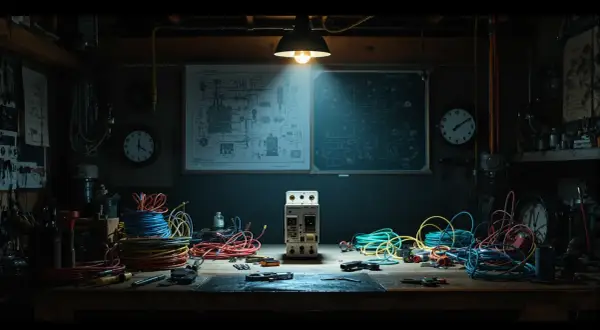 Warsztat elektryka z przewodami i wyłącznikiem. Czy można podłączyć różnicówkę bez uziemienia?