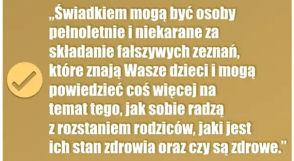 O co pytają świadka na sprawie rozwodowej? Przygotuj się na pytania