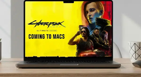 Cyberpunk 2077 Ultimate Edition na MacBooku! Nowe gry na Maca to świetna wiadomość dla graczy.