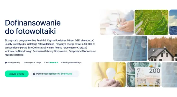 Dofinansowanie do fotowoltaiki. Skorzystaj z programów, by obniżyć koszty inwestycji. Pomożemy złożyć wniosek i rozliczyć dotację.