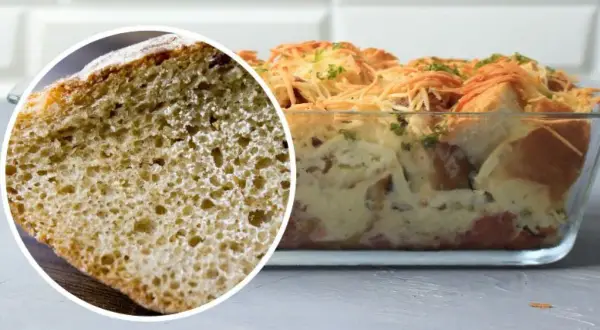 Jak odświeżyć bułki? Zapiekanka z czerstwego pieczywa, sera i jajek. Idealny sposób na drugie śniadanie.