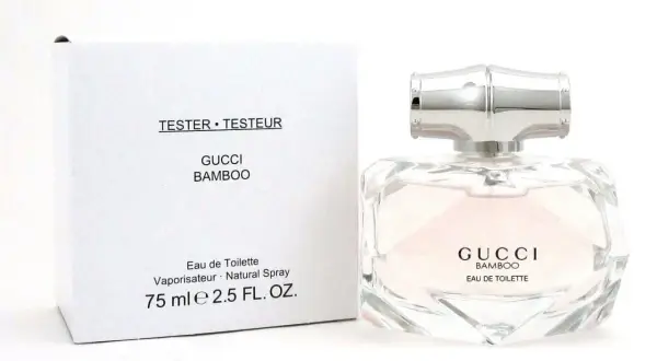 Perfumy Gucci Bamboo 75ml tester w eleganckim flakonie i białym pudełku.