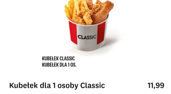 Ile kosztuje kubełek frytek w KFC? Ceny, promocje i warianty