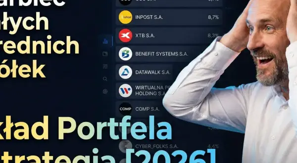 Skarbiec małych i średnich spółek. Mężczyzna zszokowany sukcesem portfela inwestycyjnego.