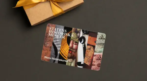 Ett presentkort för Statens historiska museer, perfekt för en stockholm museum pass-upplevelse.