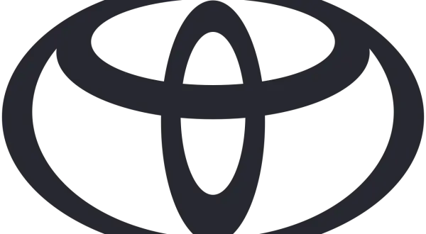 Logo Toyoty, symbolizujące japońskie korzenie i globalną obecność marki.
