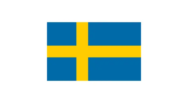 Sveriges flagga, blå med ett gult kors. Denna symbol representerar vad heter svenska flaggan.
