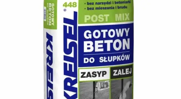Gotowy beton Kreisel Post Mix do słupków. Worek 20 kg. Proste przygotowanie: zasyp i zalej. Idealny do budowy słupków.