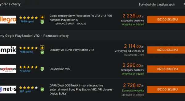 Ile kosztuje PlayStation VR2? Pełny koszt zakupu i opłacalność