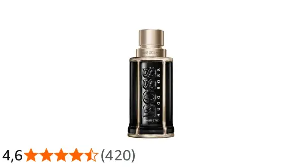 Elegancka butelka perfum Hugo Boss The Scent Magnetic, przyciągająca jak magnes.