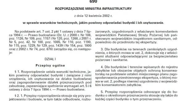 Jakim powinny odpowiadać budynki i ich usytuowanie zgodnie z przepisami?